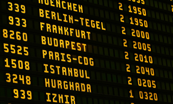 Train station board