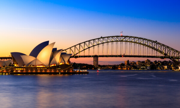 Sydney Opera House at sunset
